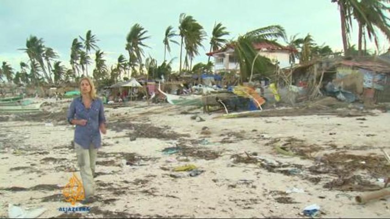 Survivors on tiny Philippine island left without help