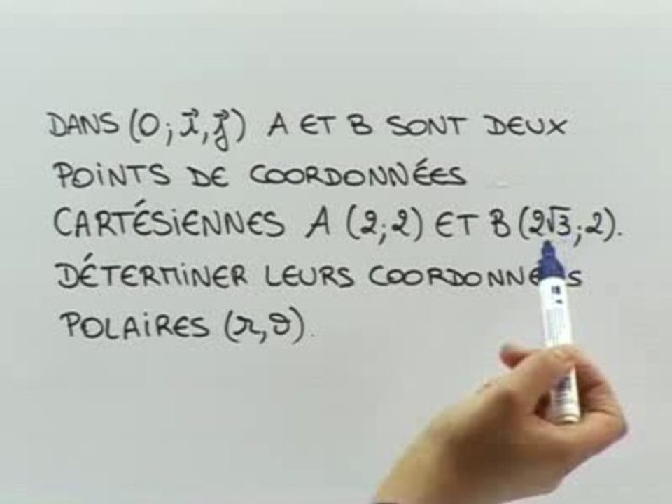 Repérage polaire - Exo 2 : énoncé