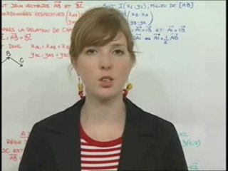 Addition de deux vecteurs - Cours 1