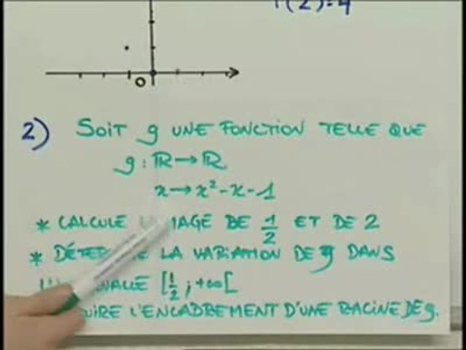 Croissance et décroissance d'une fonction - Exo 2 (1/4)