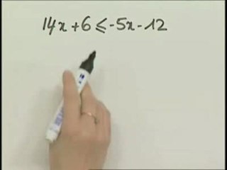 Résolution des inéquations du 1er degré à une inconnue - Exo (2/4)