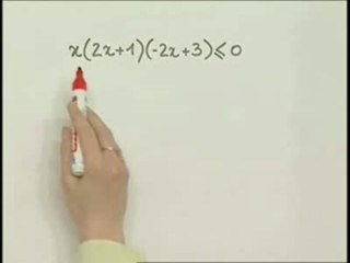 Résolution des inéquations à une inconnue de degré supérieur à 1 - Exo (2/3)