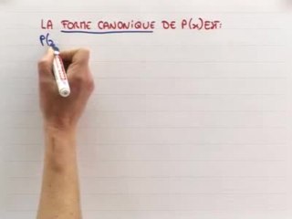 La forme canonique - Cours 1