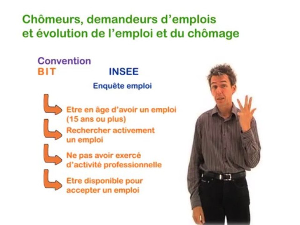 1.1 Chômeurs, demandeurs d'emplois  et évolution de l'emploi et du chômage