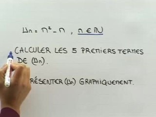 Définition et représentation graphique des suites - Exo 2 : énoncé