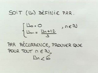 Démonstration par récurrence - Exo 2 : énoncé