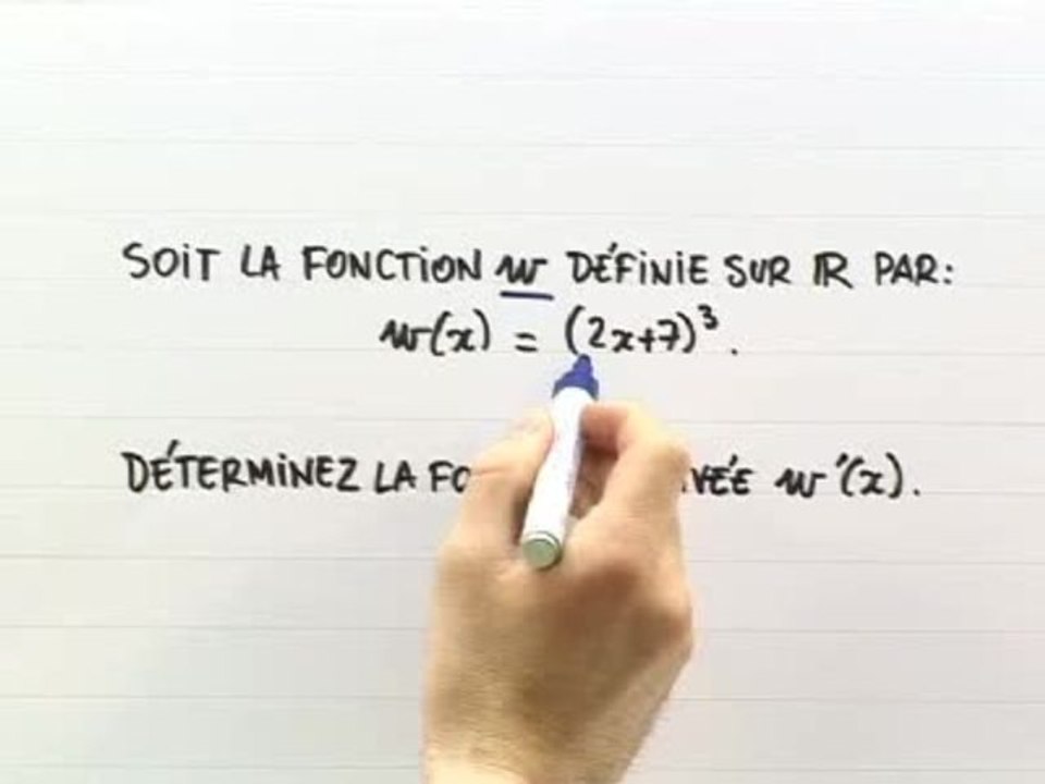 Les fonctions dérivées usuelles - Exo 1 : énoncé