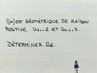 Les suites géométriques - Exo 1 : énoncé