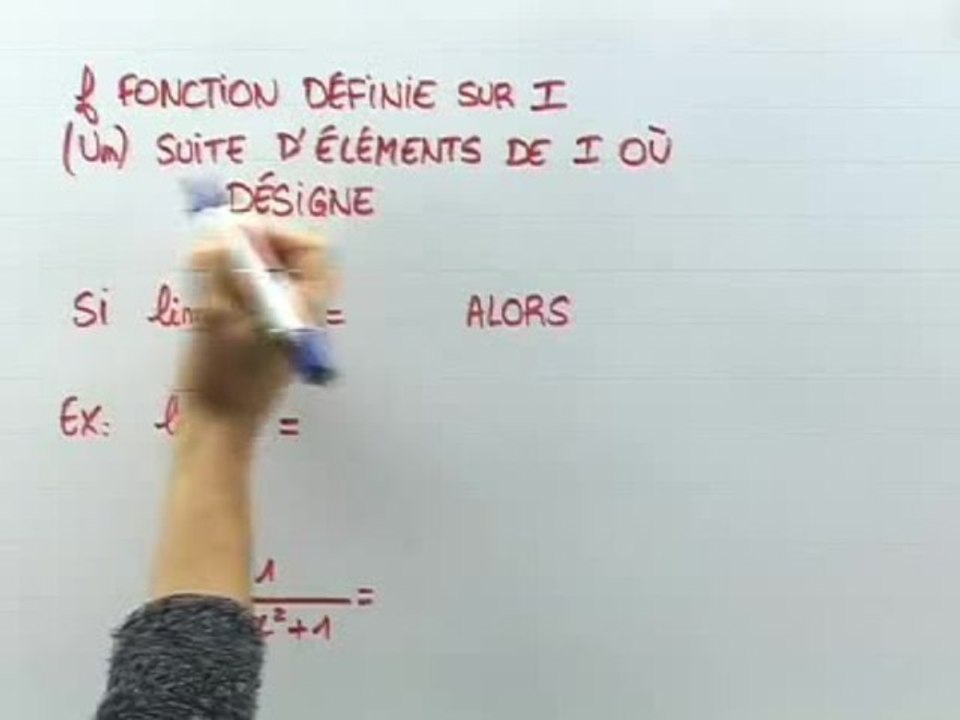 Les limites de suites - Cours 2