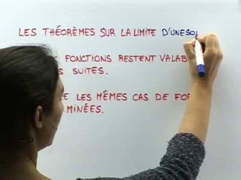 Les limites de suites - Cours 3