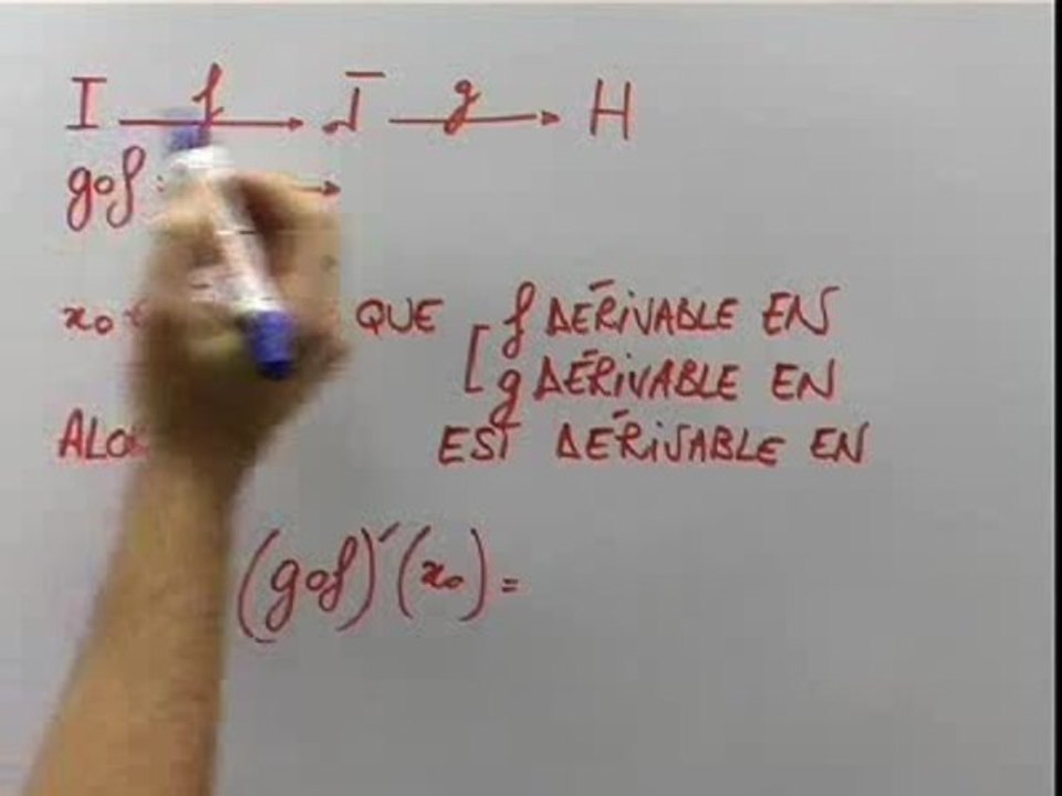 Les dérivées de fonctions sommes, produits, quotients - Cours 3