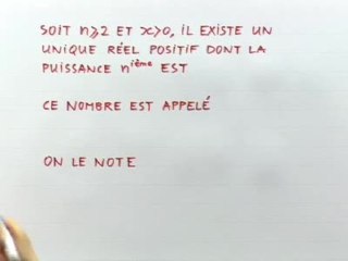 Puissances et racines n-ièmes - Cours 5