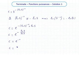 La fonction exponentielle de base a - Exo 1