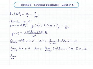 La fonction exponentielle de base a - Exo 5