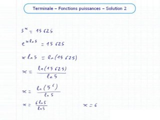 La fonction exponentielle de base a - Exo 2