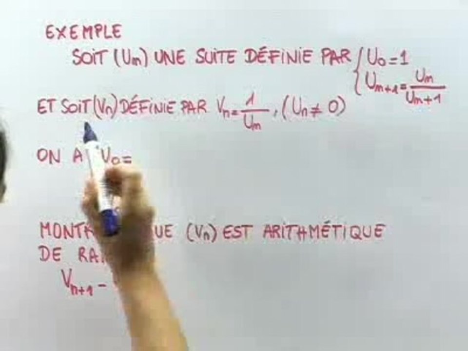 Les suites arithmétiques - Exemples