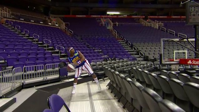 Nouveau record au Basket-Ball : Panier le plus loin : 38m ! Wouahhh