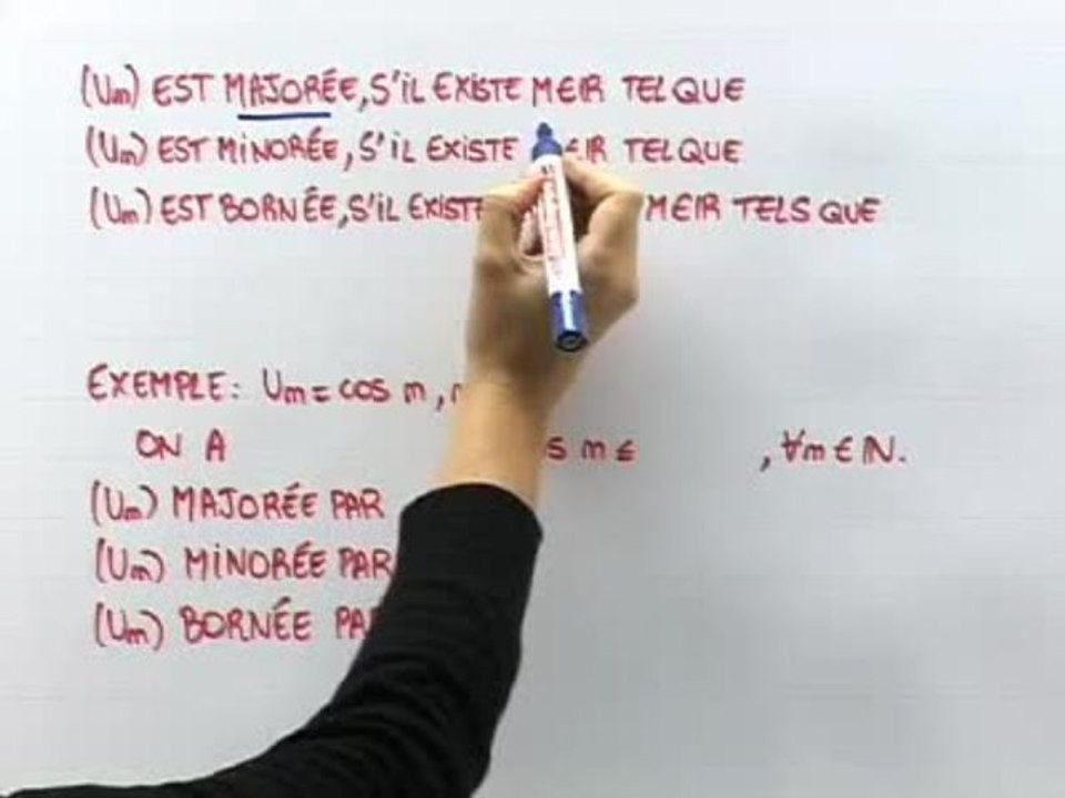 Généralités sur les suites - Cours 4