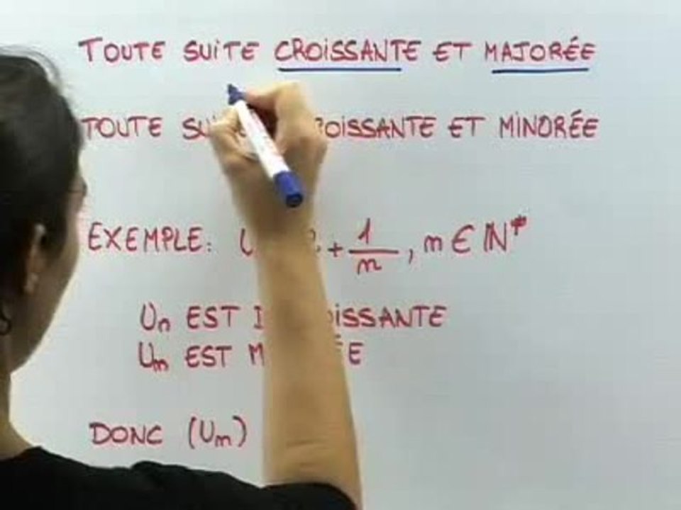 La convergence des suites - Cours 6