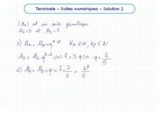 Les suites et la récurrence - Exo 2