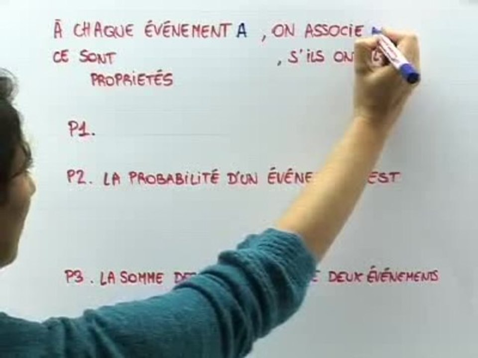 Généralités sur les probabilités - Cours 3