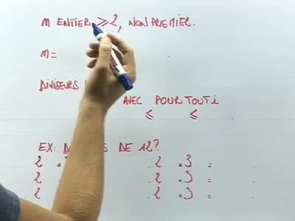 La décomposition en facteurs premiers - Cours 3