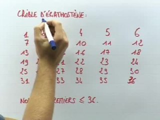 Les nombres premiers - Cours 3