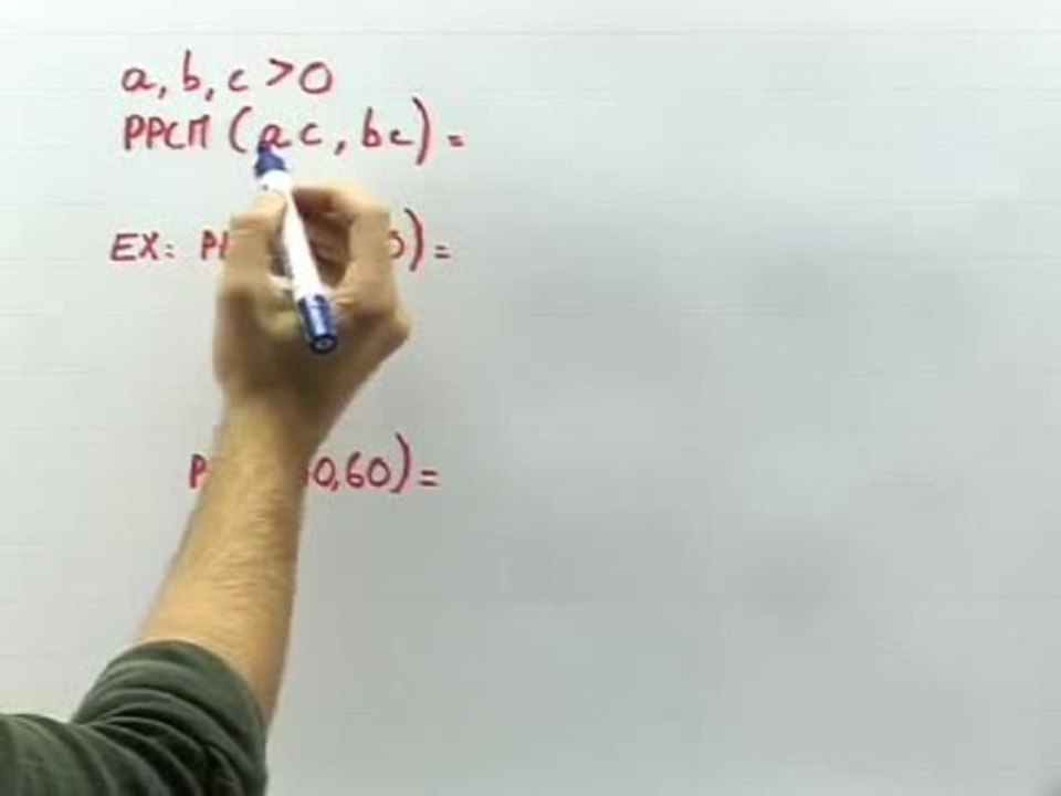 Le PPCM - Cours 5