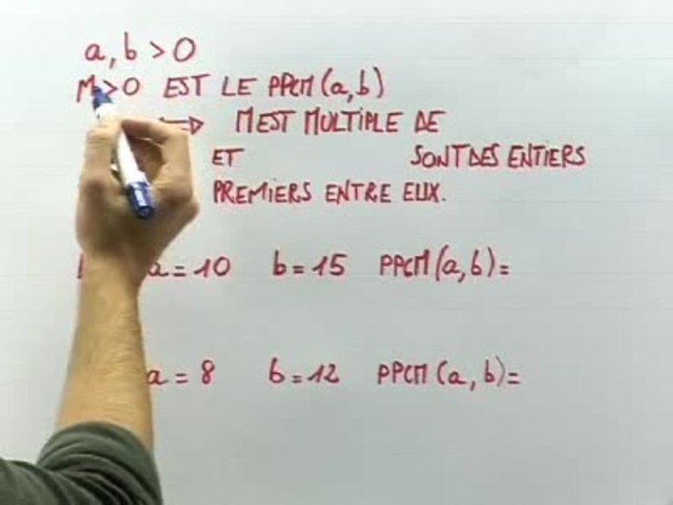 Le PPCM - Cours 4