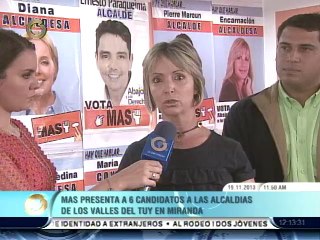 MAS presentó 6 candidatos a la alcaldías de Los Valles del Tuy