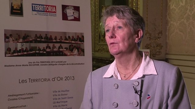 Prix TERRITORIA 2013 : Josette Travert