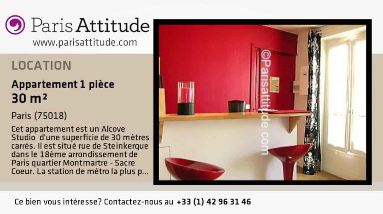Appartement Alcove Studio à louer - Sacré Cœur, Paris - Ref. 5000