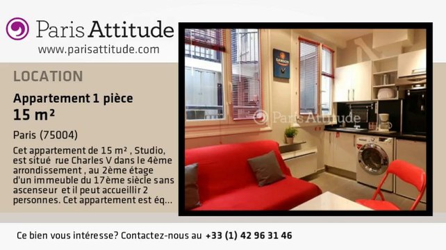 Appartement Studio à louer - Place des Vosges, Paris - Ref. 8290