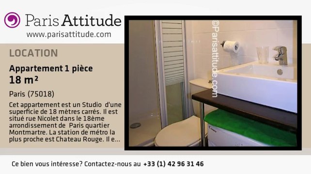 Appartement Studio à louer - Sacré Cœur, Paris - Ref. 4561