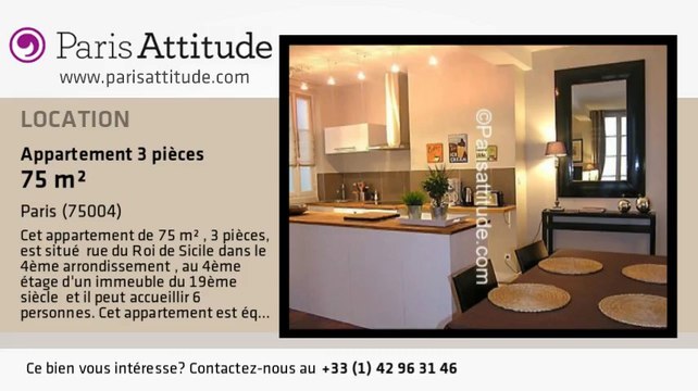 Appartement 2 Chambres à louer - St Paul, Paris - Ref. 1881