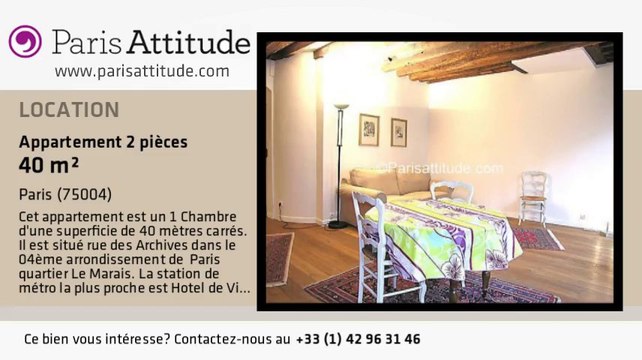 Appartement 1 Chambre à louer - Hôtel de Ville, Paris - Ref. 4362