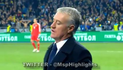 Koscielny red card vs Ukraine