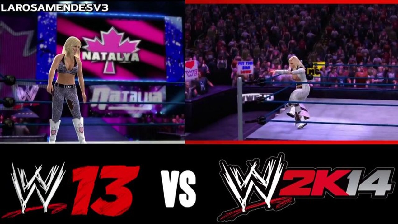 WWE 2K14 WWE 13 Natalya and Lita Entrance Compa...