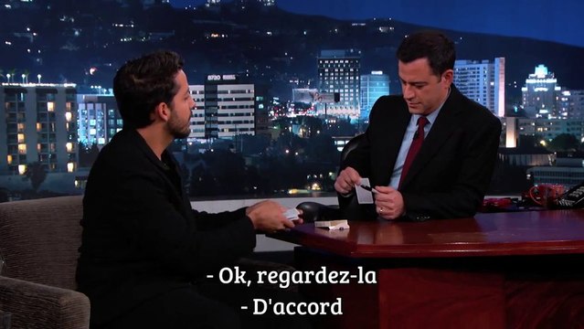 David Blaine fait un tour de carte chez Jimmy Kimmel