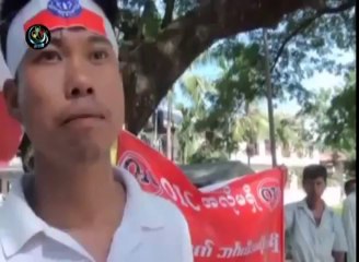 مظاهرات متواصلة بقيادة الرهبان والبوذيين ضد زيارة وفد olc لميانمار - بورما