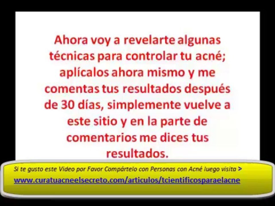 Tratamientos Cientificos para el Acne LOS SECRETOS