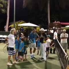 Rafa giving winner speech but no sound