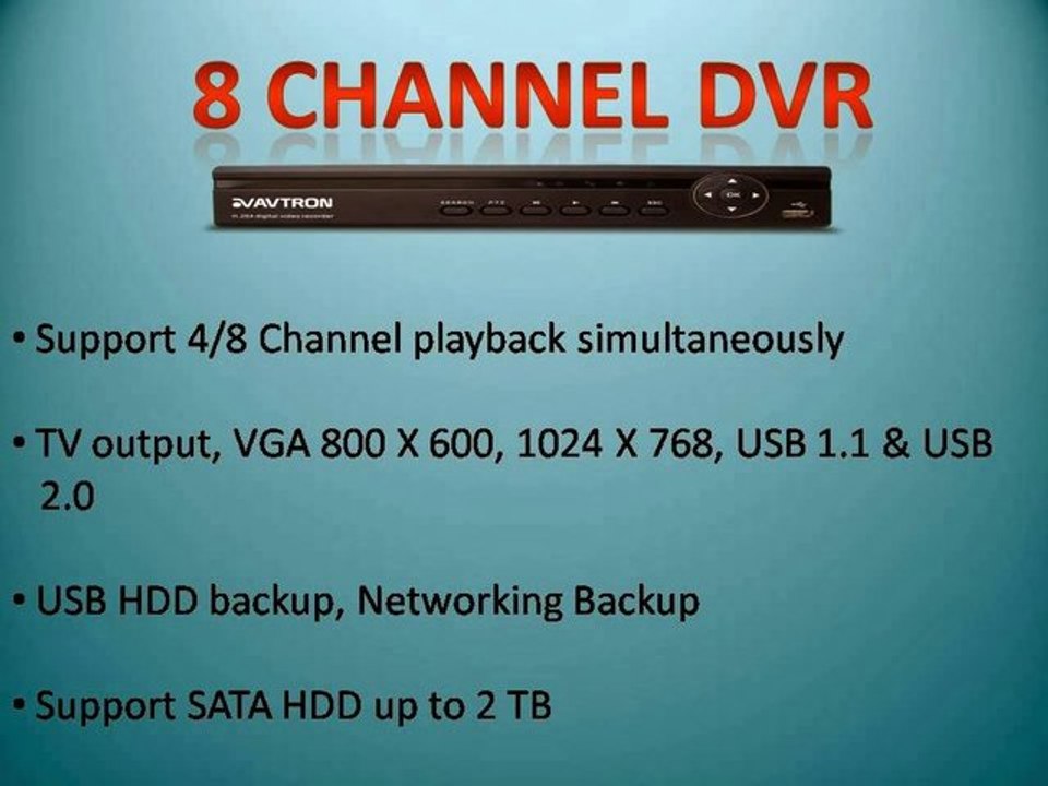 Digital Video Recorder - Avtron DVR - AVcap DVR - Stand Alone DVR