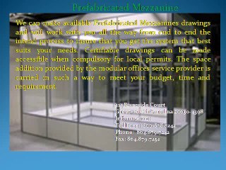 Prefabricated mezzanine