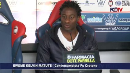 Fc Crotone | Varese-Crotone, Matute in conferenza