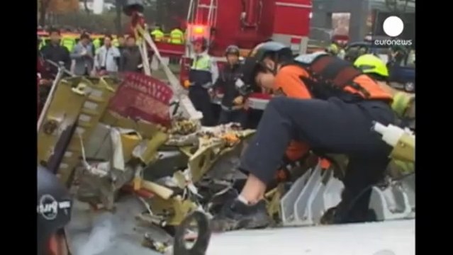 Helicopter crashes into luxury apartments in Seoul killing two pilots