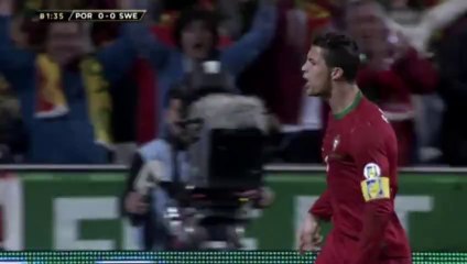 Le but libérateur de Cristiano Ronaldo face à la Suède !