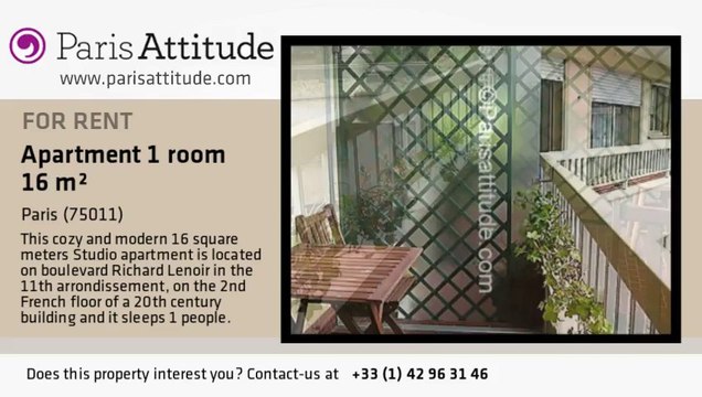 Studio Apartment for rent - Bastille, Paris - Ref. 4708