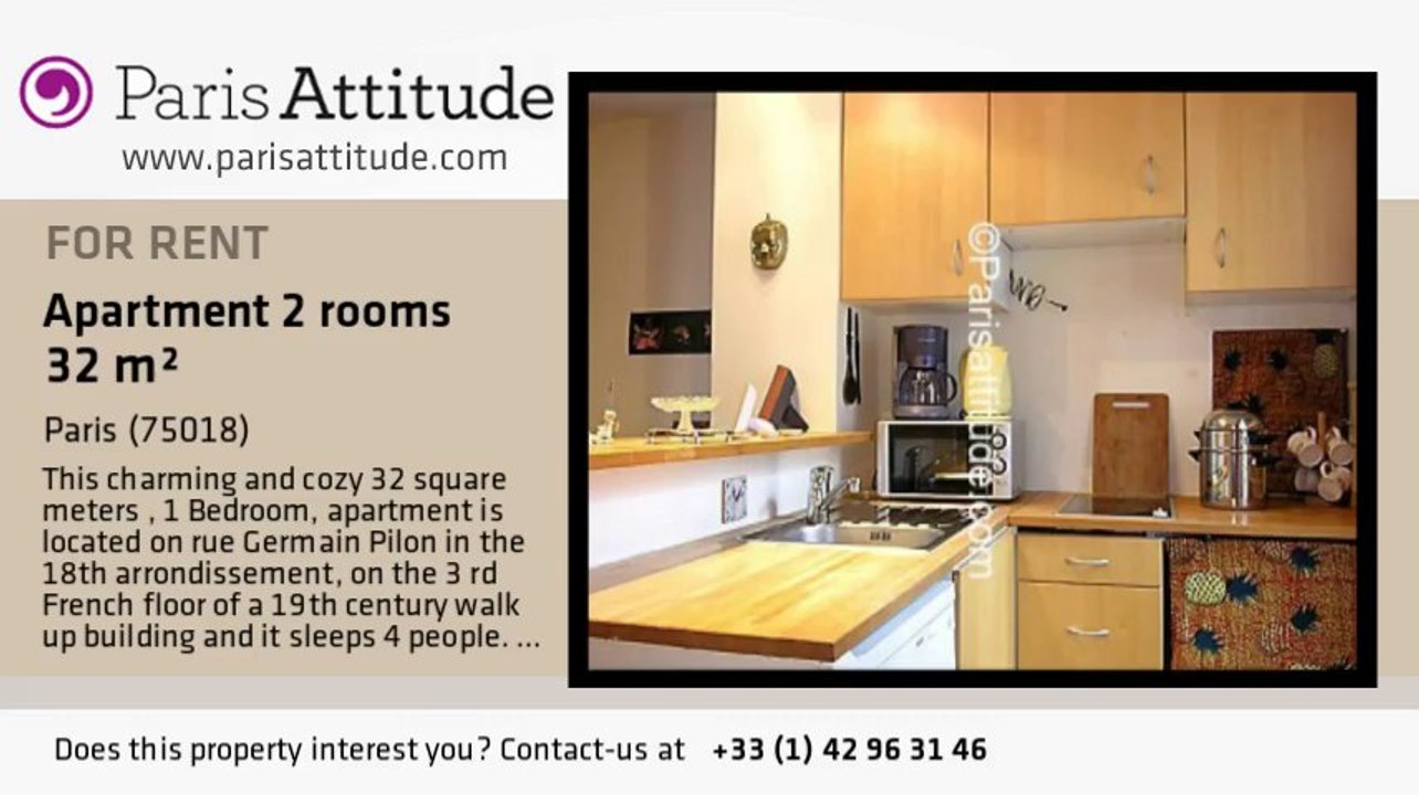 1 Bedroom Apartment for rent - Montmartre, Paris - Ref. 6788