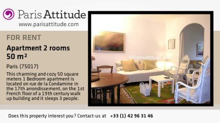 1 Bedroom Apartment for rent - Batignolles, Paris - Ref. 3582